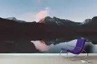 3D Mountain Lake Wallpaper Wall Mural Removable Self-adhesive 145