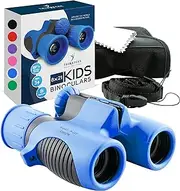 Binoculars for Kids High Resolution 8x21 - Blue Compact High Power Kids Binoculars for Bird Watching, Hiking, Hunting, Outdoor Games, Spy & Camping Gear, Learning, Outside Play, Boys & Girls