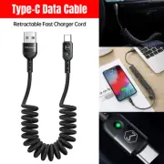 Mcdodo Retractable Coiled USB Type-C Fast Charge Cable for CarPlay Android Phone