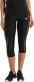 [Ultrasport] Women's Running Capri Pants with Compression Effect and Quick-Dry-Function
