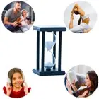 30/60 Minutes Sandglass Timer Wooden Glass Sand Sand Clock Classroom