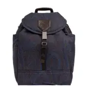 Etro Pegaso-Motif Drawstring Backpack Backpack One size navy blue