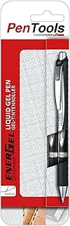 PenTools by Pentel BLP77-PRO2AEU EnerGel Document Gel Rollerball Pen for Signing Documents, Pack of 2, Black, 1 Blister Pack