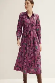 TRENERY SHIRT MIDI DRESS in Magenta RRP$229 size 10