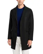 Herno Diagonal Topcoat with Removable Windguard