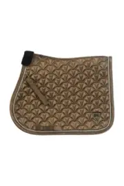 Cavallo Lyana Saddle pad with elaborate quilted pattern in diamond look dark car