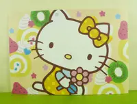 在飛比找Yahoo奇摩購物中心優惠-【震撼精品百貨】Hello Kitty 凱蒂貓~卡片-拿花黃