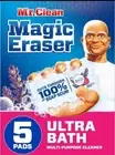 ✅Mr. Clean Magic Eraser (X5) Ultra Bath Multi Purpose Cleaner Soap Scum Remover