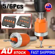 Drill Bit Set With Edge Banding Punch Plier Countersink Woodwork Screw ExtraSW