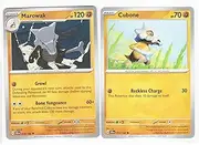 Marowak 073/142 - Stellar Crown Pokemon Card Lot - 2 Card Set