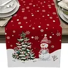 Christmas Table Runner Flag Party Dining Tablecloth Home Xmas Festival Decor New