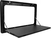 800 x 450mm Caravan Table Foldout Picnic Camping Outdoor Aluminum Desk Motorhome (Black)
