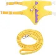 Alasum 1 Set Comfortable Pet Vest Leash for Small Animals Escaping Bunny Guinea Pig and Ferret Harness for Outdoor Walking and Training Activities