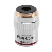 Microscope Plan Achromatic Objective Lens 4X Biological Metallurgical6527