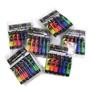 Bulk Buy 6 Packs of 6 x 15ml Kids Face and Body Paint UV Neon Colors
