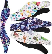 KICHOUSE 4pcs Neoprene Swim Headbands Ear Covers for Swimming Bathing Shower Lightweight Breathable Hair Protection for Pool Beach Home Use