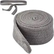 GORGECRAFT Plush Bathrobe Belt Replacement 1.8M x 5.2CM Gray Unisex Soft Terry Pajamas Bath Robe Tie Waist Flannel Belts Replacements for Waistband Hotel Women Men Supplies