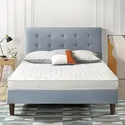 [Best Price Mattress] 6 Inch Tight Top Innerspring Mattress - Comfort Foam Top with Bonnell Spring Base, CertiPUR-US Certified Foam, Queen,White