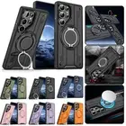 For Samsung Galaxy A36 A35 A26 A14 A15 Magnetic Case Shockproof Ring Stand Cover