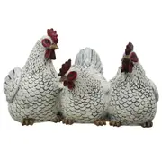 Resin 30cm Decorative 3 Chicken Friends WH Home Decoration/Decor Statue/Ornament