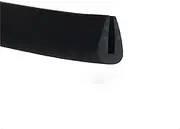 Draught excluder Tape U Srubber Channel Edge Trim 3.28Ft Black Rubber Trim Molding, Sheet Metal Edge Protector for DIY Projects, Door/3.0Mm * 5Mm(8Mm*14Mm)