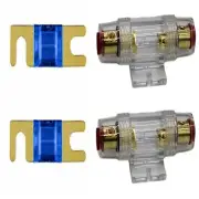 2 IMC Audio 10 Amp Mini ANL and 2 Fuse Fuse holder 4 6 8 Gauge Car Audio Gold