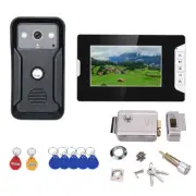 7'' Video Intercom Door Phone RFID System + Stainless Steel Electronic Door Lock