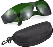 Light Protective Goggles Professional Safe Glasses for 190-470Nm and 610-760Nm Length and Blue/Red/Purple Light Eye with A Army Green