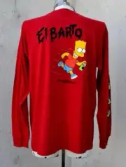 Vans X Bart Simpson Red Long Sleeve