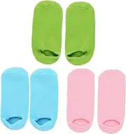 [OSOLADY] Moisturizing Non-slip Socks 3 Pairs Compression Socks for Warmer Plantar