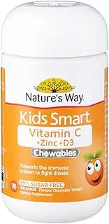 Nature's Way Kids Smart Vitamin C Zinc and D3 75 Tablets