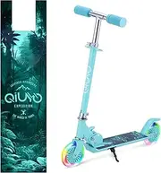 Scooter for Kids Ages 4-7 Girls and Boys, 2 Wheels LED Light Up 3 Adjustable Height Folding Kid Scooters with Kickstand & Rear Brake