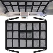 Car Roof Net - Vehicle Interior Mesh Storage Organizer | Heavy Cargo Net for Van Truck Truck, Equi Secure Pocket