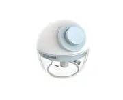 Manual Garlic Masher Kitchen Garlic Meat Grinder Mini Baby Food Supplement Cooking Machine Multi-function Vegetable Cutter-Blue