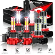 For Smart Fortwo 2008-2015 6x Bulbs LED Headlights Hi/Low Beam Fog Lights 4-SIDE (for: Smart)
