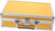LOORGVEL Handheld Aluminium Alloy Storage Box Multi Functional Tool Organizer Lightweight Briefcase for Tools Cosmetics Instruments Portable Design for Travel Work