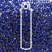 Duracoat Silver-Lined Navy Blue Miyuki Seed Beads 6/0 (6-94281-TB)