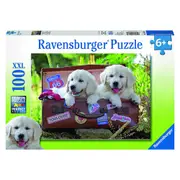 100pc Ravensburger Travelling Puppies Kids/Childrens Jigsaw Puzzle Toy 6+