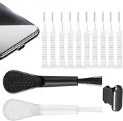 Pho-ne Speaker Cleaning Ki-t, Pho-ne Por-t Cleaning Ki-t, Anti-Slip Charging Por-t Cleaning Computer Keyboard Cleaning Tool, Charger Cleaner, Applicable to Type-C