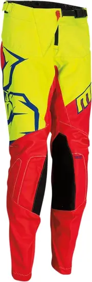 Moose Racing Qualifier S20 Youth Motocross Pants, red-yellow, Size M Red Yellow