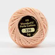 Wonderfil Eleganza #8 Solid Perle Cotton - Peach Fuzz 5g Ball (EL5G-330)