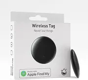 1 Pack Smart Tag Bluetooth Luggage Tracker, IP68 Waterproof Air Tracker Works with Find My (iOS Only), Finder Locator for Keys, Luggage, Backpack, Wallet
