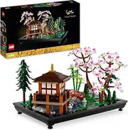 [LEGO] Icons Tranquil Garden Set for Adults, Features Artificial Flowers, Zen Garden, Home Decor or Office Display, Model Building Kit for Men and Women, Botanical Collection 10315
