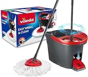 Vileda Easy Wring and Clean Microfibre Mop and Bucket with Power Spin Wringer