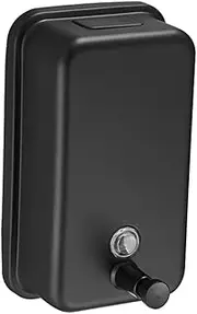 Hand Soap Dispenser Stainless Steel Brushed Wall Mount Soap Dispenser Multiple Color Options for Bathroom Kitchen Commercial Use (Gold Black Silver) Spring Decor