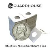 100 Coin Flips, Nickel (5C) - Guardhouse Staple Type 2 x 2