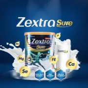 Zextra Sure Milk Powder Original 1 X 400g for Strengthen Bone, Back Pain, Knee