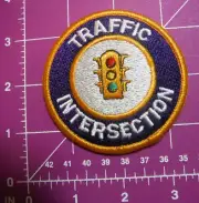 Police "TRAFFIC INTERSECTION" Shoulder Patch ~ NOS Gemsco USA