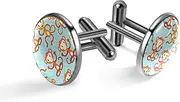 [Generic] Men's Cufflinks, Funny Cartoon Monkeys Cuff Links for Men, Classic Cufflinks Black for Suit Shirt Wedding Business Birthday Jewelry Gift