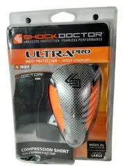 Shock Doctor Adult Ultra Pro Compression Shorts w/ Ultra Carbon FlexCup Black XL